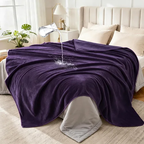 Vista 23 de LOOBANI Manta impermeable para sofá, de doble cara, a prueba de fugas, 40 x Rosa