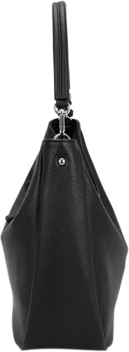 Vista 2 de DAVIDJONES - Bolso tipo Hobo de piel sintética suave para mujer, bolso cruzado mediano, bolso de hombro con asa superior, Bolso Hobo clásico simple