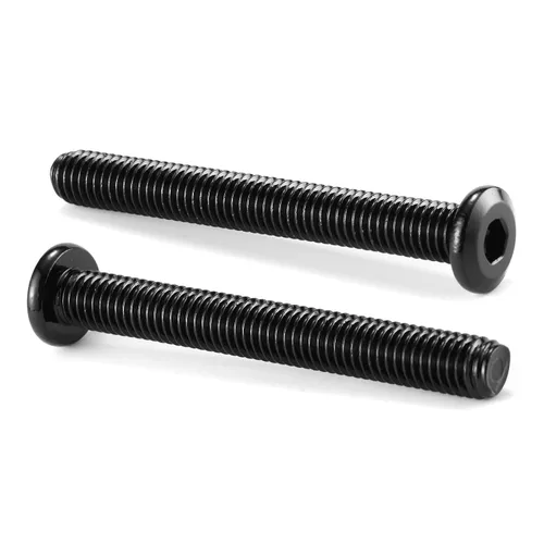 Vista 23 de M5 x 6mm 10Pcs Tornillos de cabeza plana con casquillo hexagonal, 304 Acero inoxidable 18-8, rosca completa, óxido negro de SG TZH