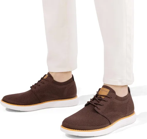 Vista 6 de Bruno Marc Zapatillas de malla para hombre Oxfords ligeras