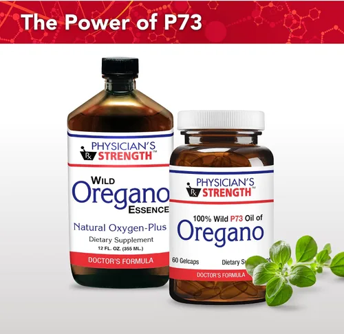 Vista 5 de Physician's Strength Wild Oregano-Plus - 90 cápsulas - Apoya el sistema inmunológico saludable, la digestión y los huesos y las articulaciones - Sin