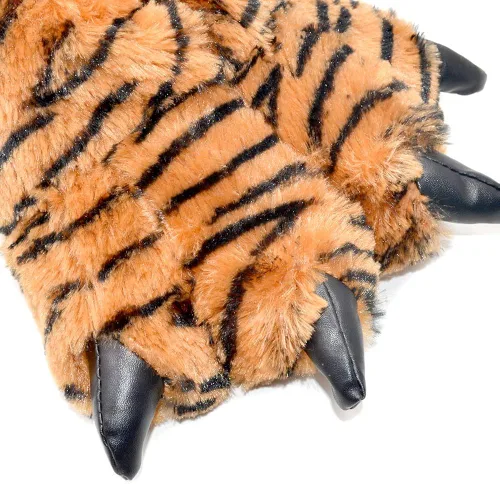 Vista 3 de Millffy Divertidas pantuflas de oso con patas de dinosaurio para adultos, pantuflas de dinosaurio para niños pequeños y adultos
