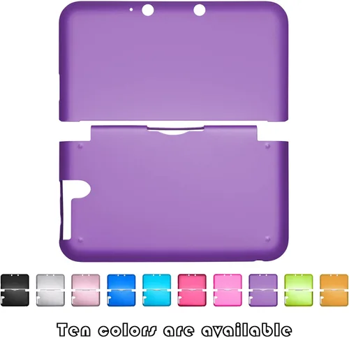 Vista 6 de OSTENT Carcasa de metal duro antigolpes para Nintendo 3DS XL LL morado