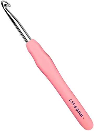 Vista 10 de Mdoker Ganchos de ganchillo extralargos, agarre ergonómico, mango suave para ganchillo hecho a mano, agujas de ganchillo para manos artríticas