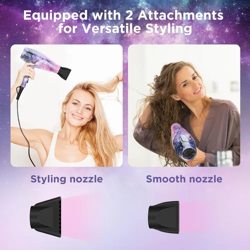 Vista 7 de 3 en 1 1875W secador de pelo alisador rizador, juego de peinado PARWIN PRO BEAUTY para el cabello, regalo de San Valentín, secador de pelo iónico