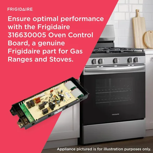 Vista 4 de Frigidaire 316630005 Tablero de control de horno para estufas de gas y estufas, color negro