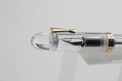 Vista 7 de erofa Majohn C4 Eyedropper - Pluma estilográfica de punta extrafina, acrílico transparente de gran tamaño, bolígrafos de escritura para oficina