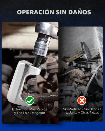 Vista 5 de Orion Motor Tech Separador de rótula 5 en 1, extractor de brazo Pitman, juego de herramientas de extremo de barra de acoplamiento para servicio