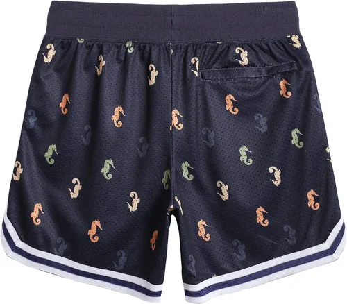 Vista 2 de maamgic Pantalones cortos de baloncesto para hombre, entrepierna de 5 pulgadas, pantalones cortos de malla para hombre, pantalones cortos