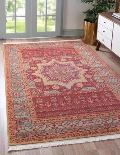 Vista 11 de Unique Loom Palace Collection - Alfombra Saray (2 pies x 3 pies 1 pulgada, rectangular, crema/marrón claro)