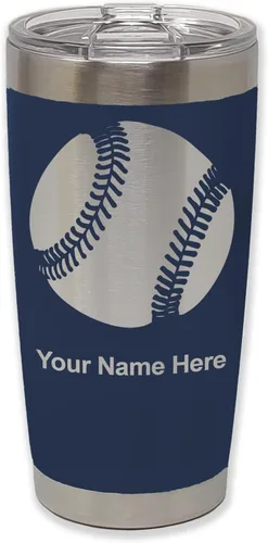 Vista 20 de LaserGram Vaso personalizado de 20 onzas, pelota de béisbol (verde camuflado)