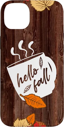 Vista 15 de Hello Fall Mug Maple Leaves Autumn Season Thanksgiving Gift Case for iPhone 17