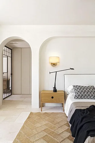 Vista 5 de Aplique de pared industrial de 2 luces con pantalla de tela de lino, lámparas de pared doble decoración para pasillo, dormitorio, sala de estar Latón