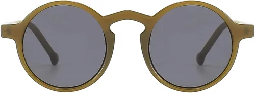 Vista 3 de Kelens - Gafas de sol redondas para mujer estilo clásico estilo retro protección UV400