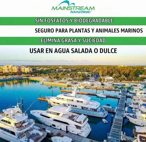 Vista 3 de Limpiador de barcos, jabón biodegradable de lavado de barcos, limpiador de cubierta para agua dulce y salada, suministros de limpieza de barcos