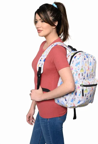 Vista 4 de Disney Mochila para portátil de 16 pulgadas, bolsillo de carga D100, princesa Minnie Mouse AOP