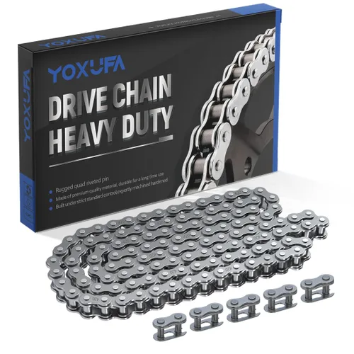 Vista 10 de YOXUFA 420 cadenas 102 eslabones para CRF50 XR50 PW80 SSR Tao Tao Coolster 110cc 125cc Pit Dirt Bike 4 Wheeler ATV Quad Kazuma Baja Ice Bear Lifan