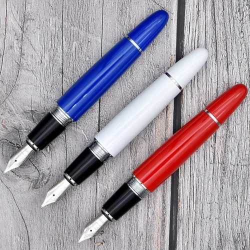 Vista 3 de Jinhao 159 - Pluma estilográfica pesada grande, 3 piezas en 3 colores (rojo, blanco, azul)