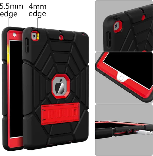 Vista 6 de Grifobes - Funda para iPad de 9.ª generación, para iPad de 8.ª/7.ª generación 2021/2020/2019, funda protectora resistente de 10.2" con soporte