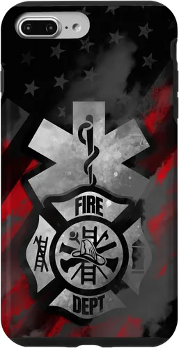 Vista 12 de EMT EMS Firefighter Red Smoke Line USA American Flag Case for iPhone 17