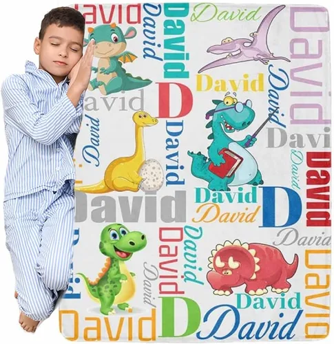 Vista 13 de Manta personalizada de camión para niños, manta personalizada para automóvil con nombre, manta suave de dibujos animados para regalo de Navidad