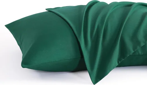 Vista 19 de NTBAY Juego de 2 fundas de almohada estándar, paquete de 2 fundas de almohada de microfibra cepillada de 20x26, suaves, resistentes a las arrugas, a