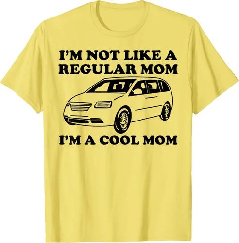 Vista 41 de Camiseta divertida de mamá con texto en inglés "I'm Not Like A Regular Mom I'm A Cool Mom", Blanco, S