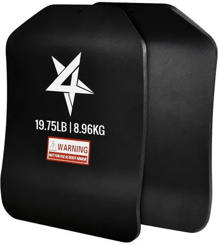 Vista 8 de Yes4All Weight Vest Plates for Running, Rucking & Strength Training Par de 6.06 lbs - Negro