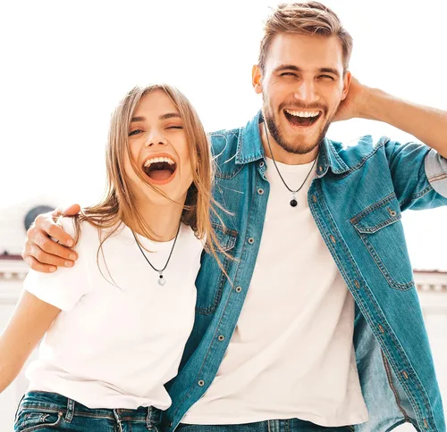 Vista 7 de Tarsus Collar para parejas, collares de relación a juego, prométele ella, regalos de joyería para pareja, novio, novia, mujeres, hombres, amistad