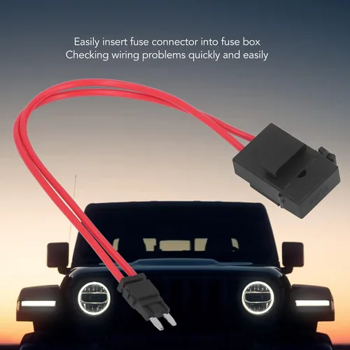 Vista 6 de Conector de soporte de fusible de automóvil, 5 unidades, conector de soporte de fusibles de automóvil, mini extensión de cable resistente