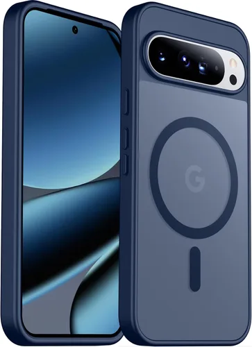 Vista 20 de SPIDERCASE Funda magnética para Google Pixel 9A, protección contra caídas de grado militar, delgada, translúcida, mate, a prueba de golpes