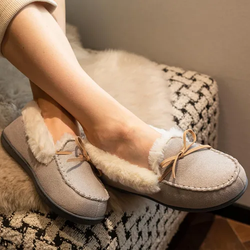 Vista 2 de RockDove Pantuflas estilo mocasín con purpurina Caroline para mujer