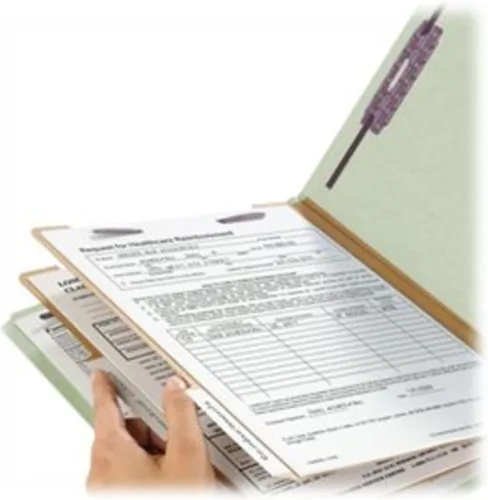 Vista 3 de Smead Carpeta de archivos de clasificación de cartón prensado con cierres SafeSHIELD, 2 divisores, expansión de 2 pulgadas, tamaño legal