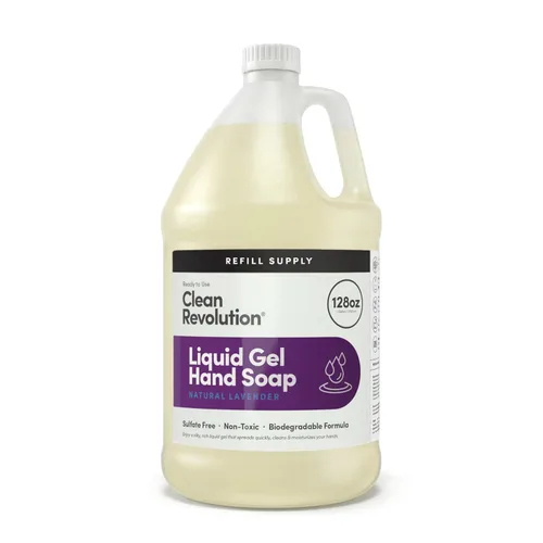 Vista 23 de Clean Revolution Jabón de manos en gel líquido, líquido sedoso rico, espuma rápida, enjuague rápido, contiene aceites esenciales reales