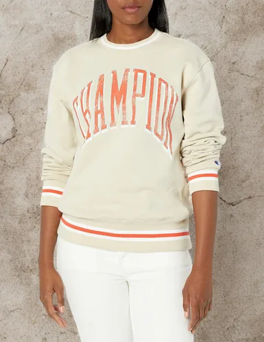 Vista 3 de Champion Sudaderas de gran tamaño con cuello redondo de peso medio para mujer, sudaderas de gran