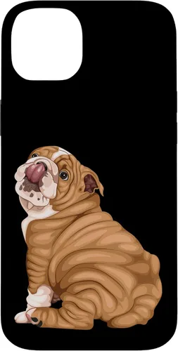 Vista 15 de Funny Puppy Art Illustration English Bulldog Owner Case para iPhone 17