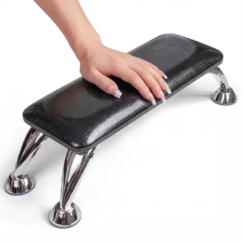 Vista 6 de Reposabrazos para tecnología de uñas, reposabrazos de uñas fácil de limpiar, reduce el dolor de espalda para tecnología de uñas, reposabrazos