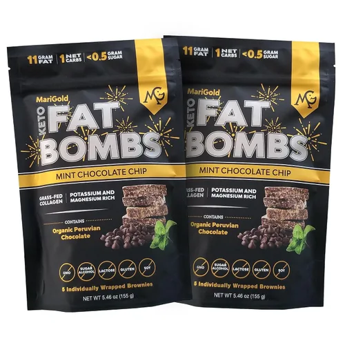 Vista 15 de MariGold Keto Fat Bombs - Limón y Coco, bajo en carbohidratos, rico en colágeno, ghee alimentado con pasto, mantequilla de cacao orgánica, sin