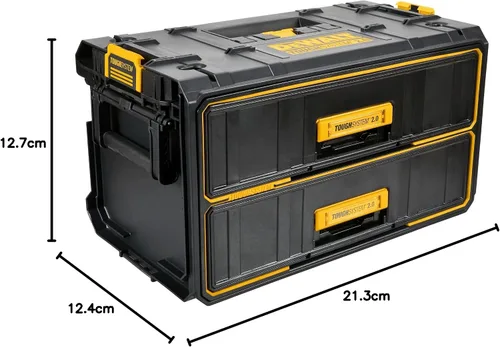 Vista 6 de DEWALT ToughSystem Caja de herramientas, 2.0 con dos cajones, 21.8 pulgadas (DWST08320)