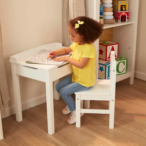 Vista 6 de Escritorio y silla Melissa & Doug, Blanco