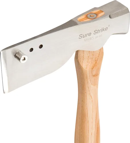 Vista 3 de ESTWING Martillo de Shingler, herramienta para techadores de 20 onzas con cara fresada y mango de madera de nogal - MRWS