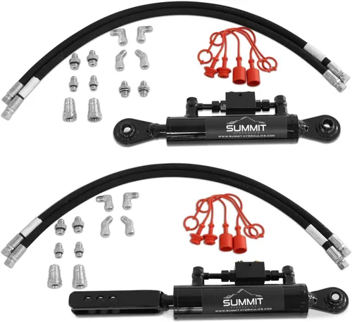 Vista 11 de Summit Hydraulics Kit superior e inclinable de doble efecto, cilindro de categoría 1 (parte superior: 16 ″ mínimo - 22 ″ máximo, 6 "carrera)