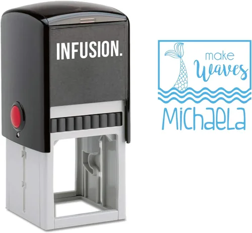Vista 5 de Infusion Sello con nombre de niño autoentintado para niños (Bee Great)
