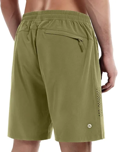Vista 2 de HIFEOS Pantalones cortos deportivos para hombre, pantalones cortos de entrenamiento para correr, tenis, gimnasio, 5, 7, 9 pulgadas, cómodos