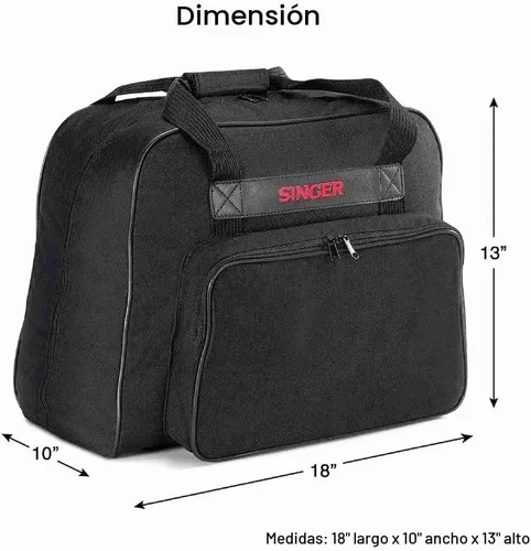 Vista 2 de SINGER® Bolsa de mano para máquinas de coser y sergers, color negro