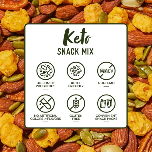 Vista 8 de Nature's Garden Keto Snack Mix - Bolas de queso probiótico de 24 onzas