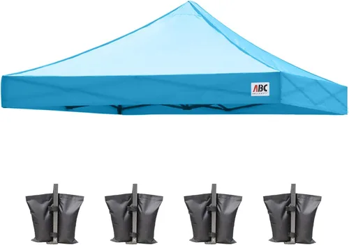 Vista 80 de ABCCANOPY Toldo de repuesto para tienda de campaña desplegable (8 x 8 pies, blanco)