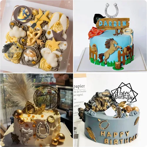 Vista 6 de ZiXiang Molde de silicona para caballo, moldes de herradura, moldes para botas de vaquero, molde de flecha de plumas para decoración de pasteles