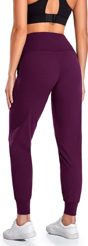 Vista 89 de Oalka - Pantalones deportivos para mujer, con cintura alta y bolsillos, para hacer deporte, yoga y entrenar