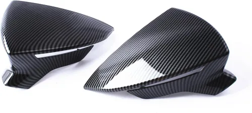 Vista 6 de Cubierta de espejo retrovisor lateral negro para Seat Leon MK3 2013-2020 Ibiza MK5 Arona 2017-2018